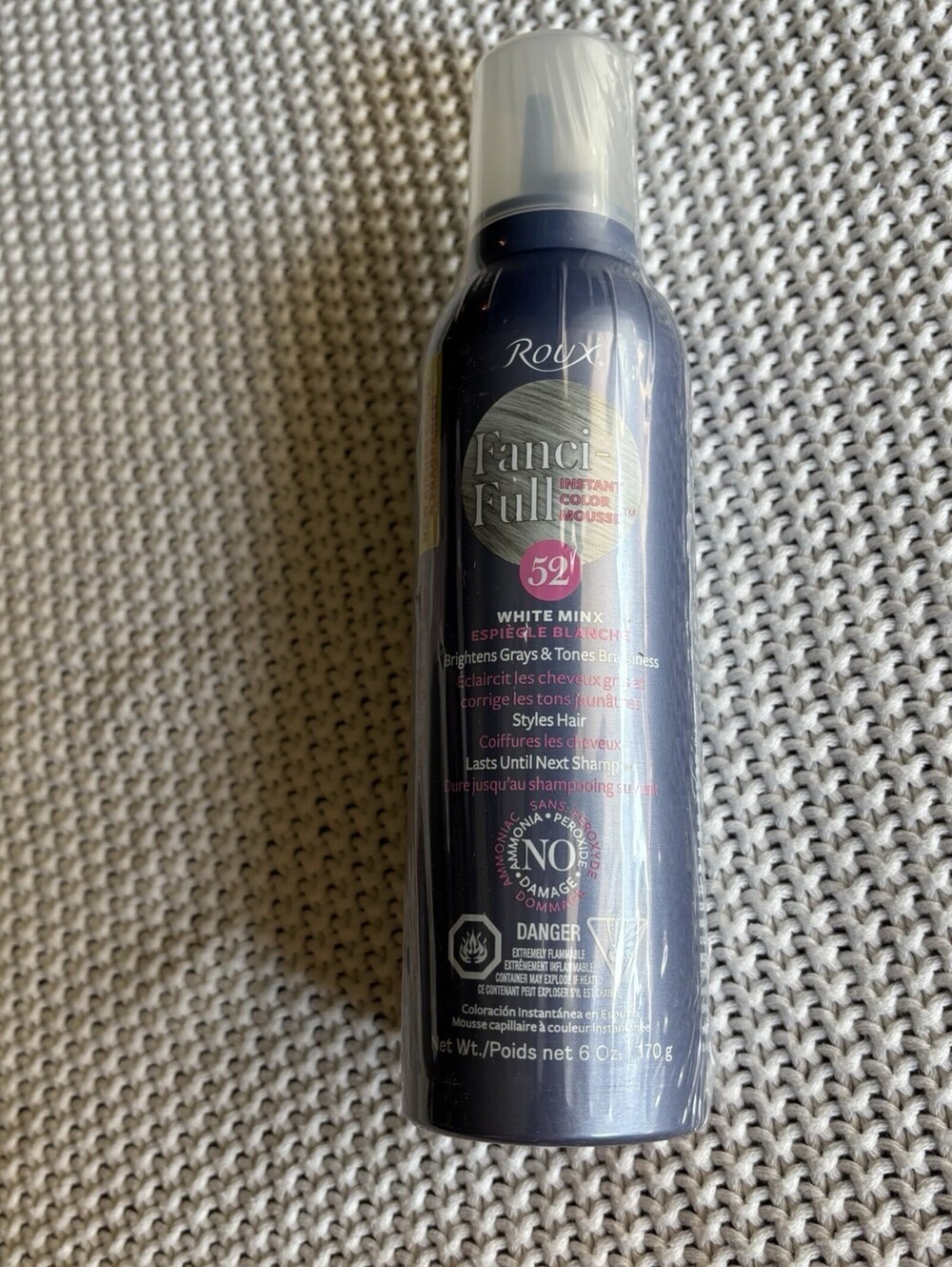 Roux Fanci-Full White Minx #52 Instant Color Mousse 6oz NEW